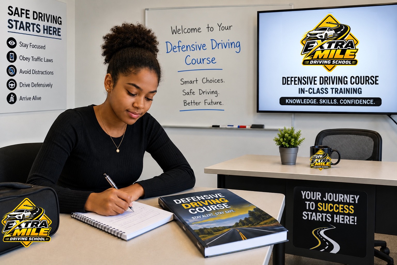 Defensive Driving Course (DDC) — 5 Hours In-Person Classroom + 2 Hours In-Car