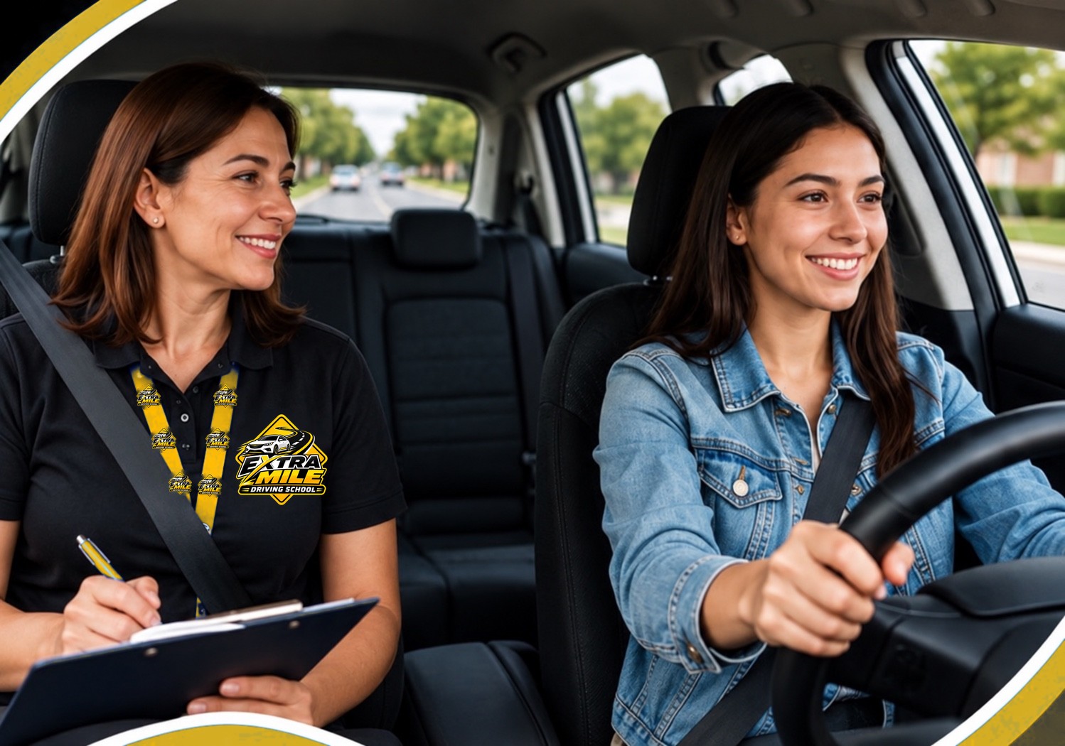 Extra Mile Driving School in-car lesson
